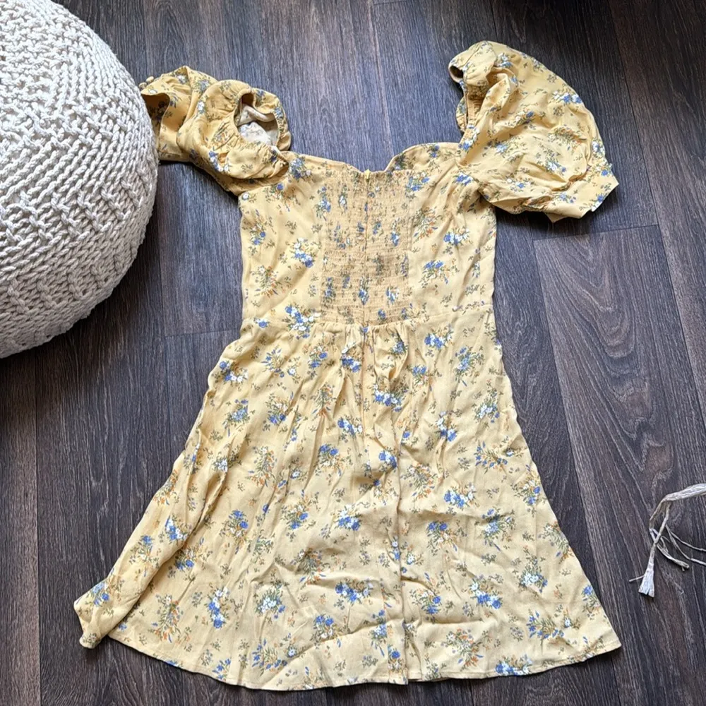 Reformation Yellow Floral Dress - Image 4