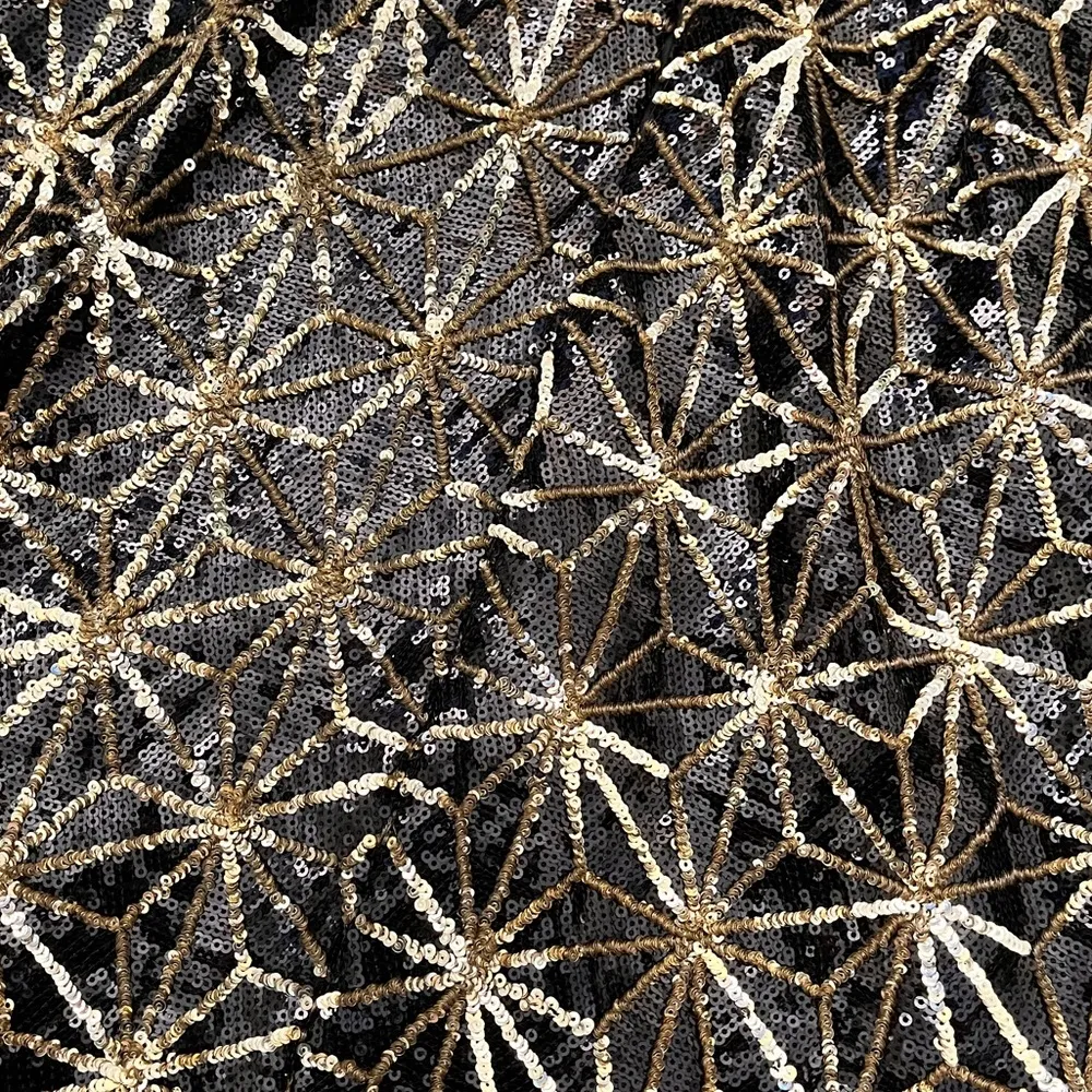 GB Gianni Bini Sequin Dress Black Gold NYE S Small - Image 2