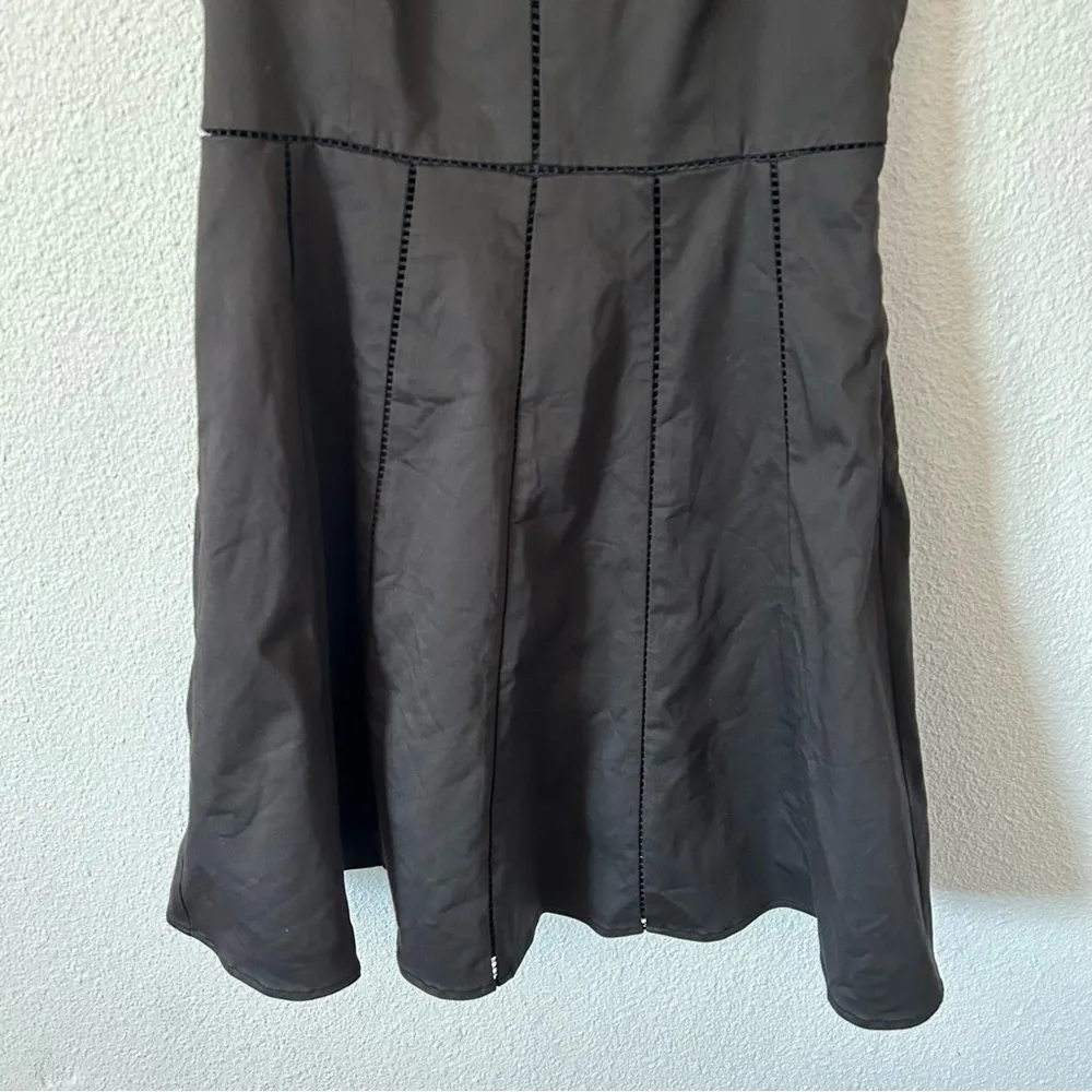 Parker Juliet Ladder Stitch Sleeveless Fit & Flare Dress Black Sz XS - Image 7