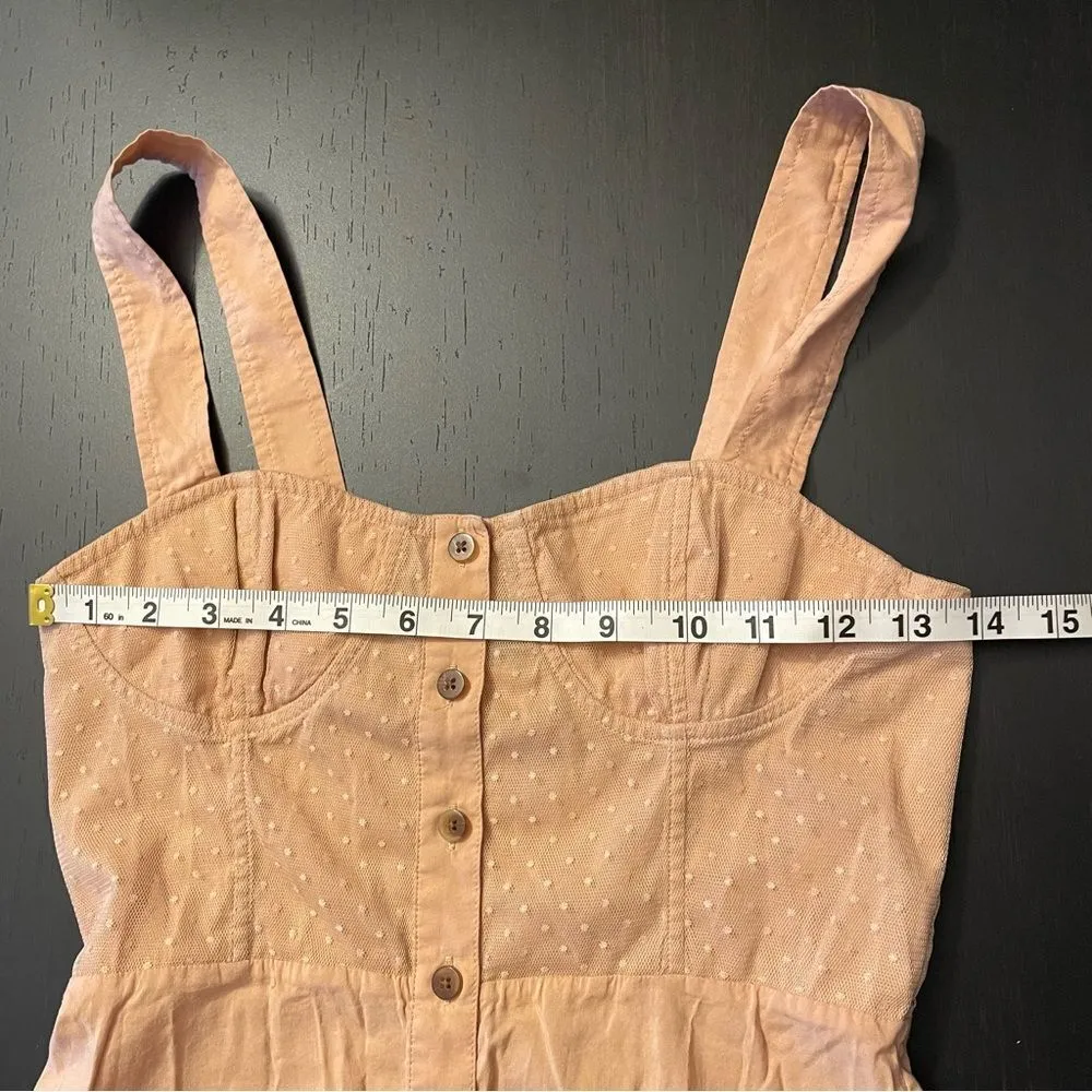 We Wore What Harper Dress Maple Sugar Button Front Midi Dress Women’s Size XS - Image 8