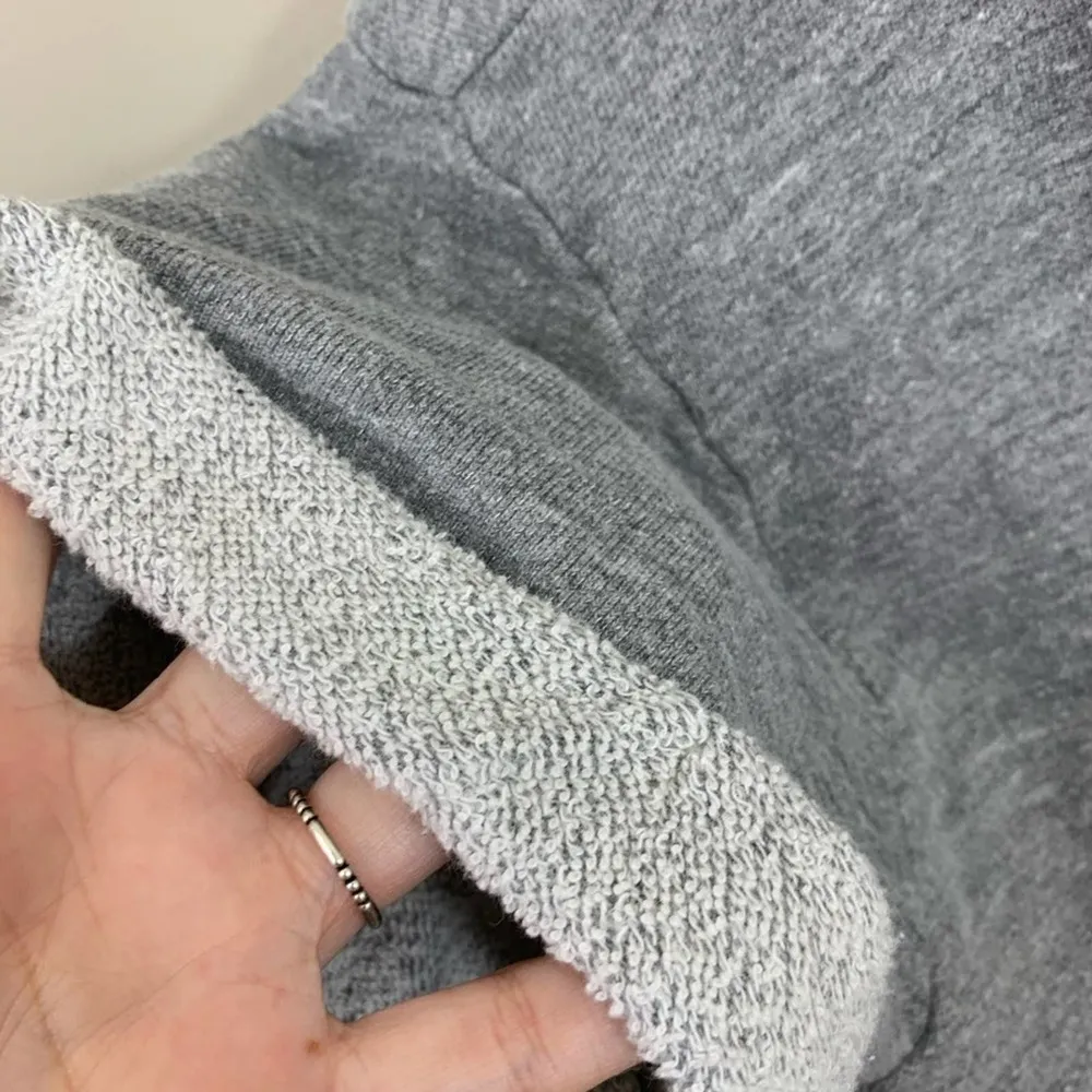 Anthropologie T.la Gray Lace-up Sweatshirt Top - Image 5