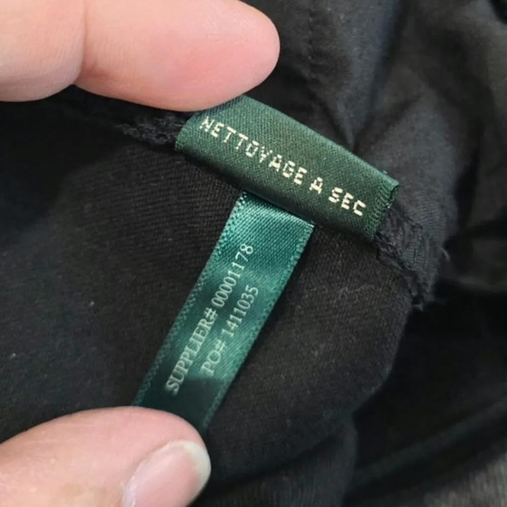 Ralph Lauren Womens Adelle Black Dress Pants Straight Leg Stretch Size 8 - Image 5