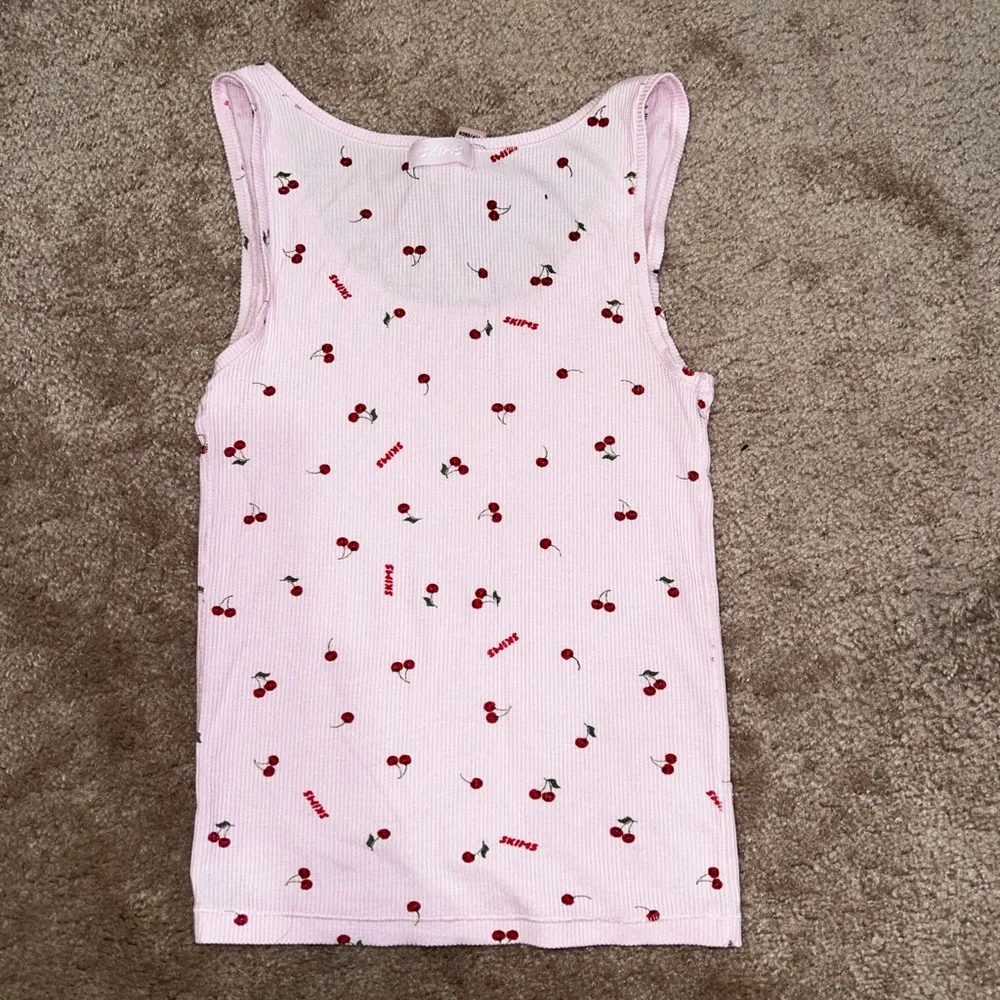 Skims Pink Limited Edition Ribbed Cherry Print Set Lana Del Ray Valentine - Image 2