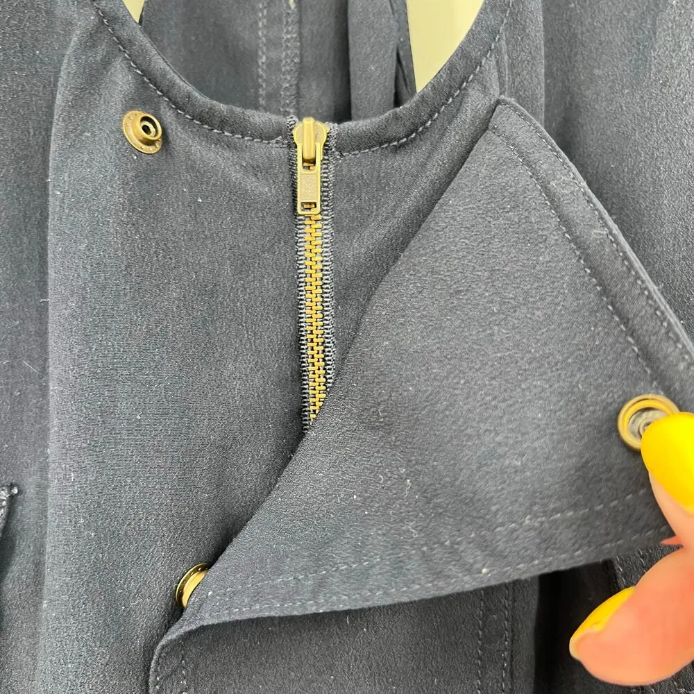 Anthropologie ELEVENSES Navy DREE UTILITY ROMPER Relax Drawstring Jumper medium - Image 9