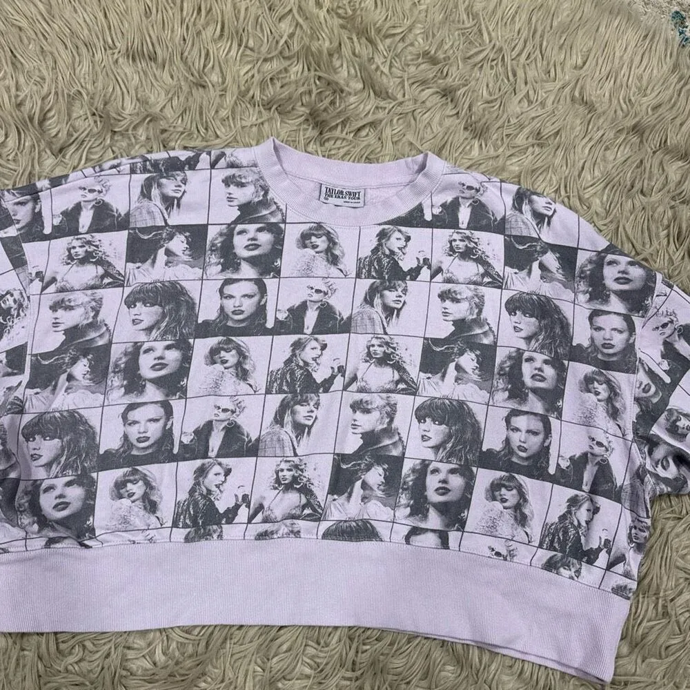 Taylor Swift Eras Tour Crop Sweatshirt size medium - Image 2