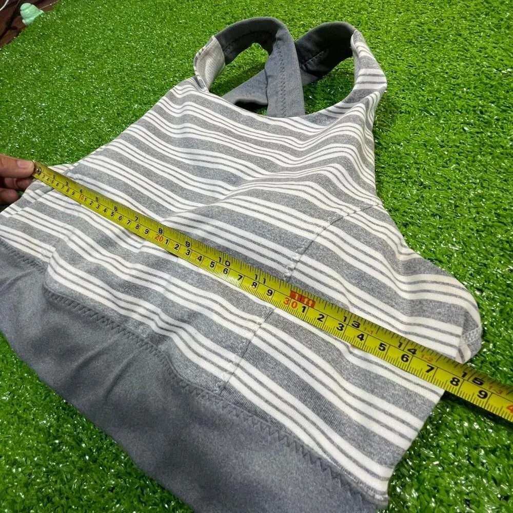 Athleta Womens M Active Padded Sports Bra Stripped Sporty Running‎ Activewear - Image 2