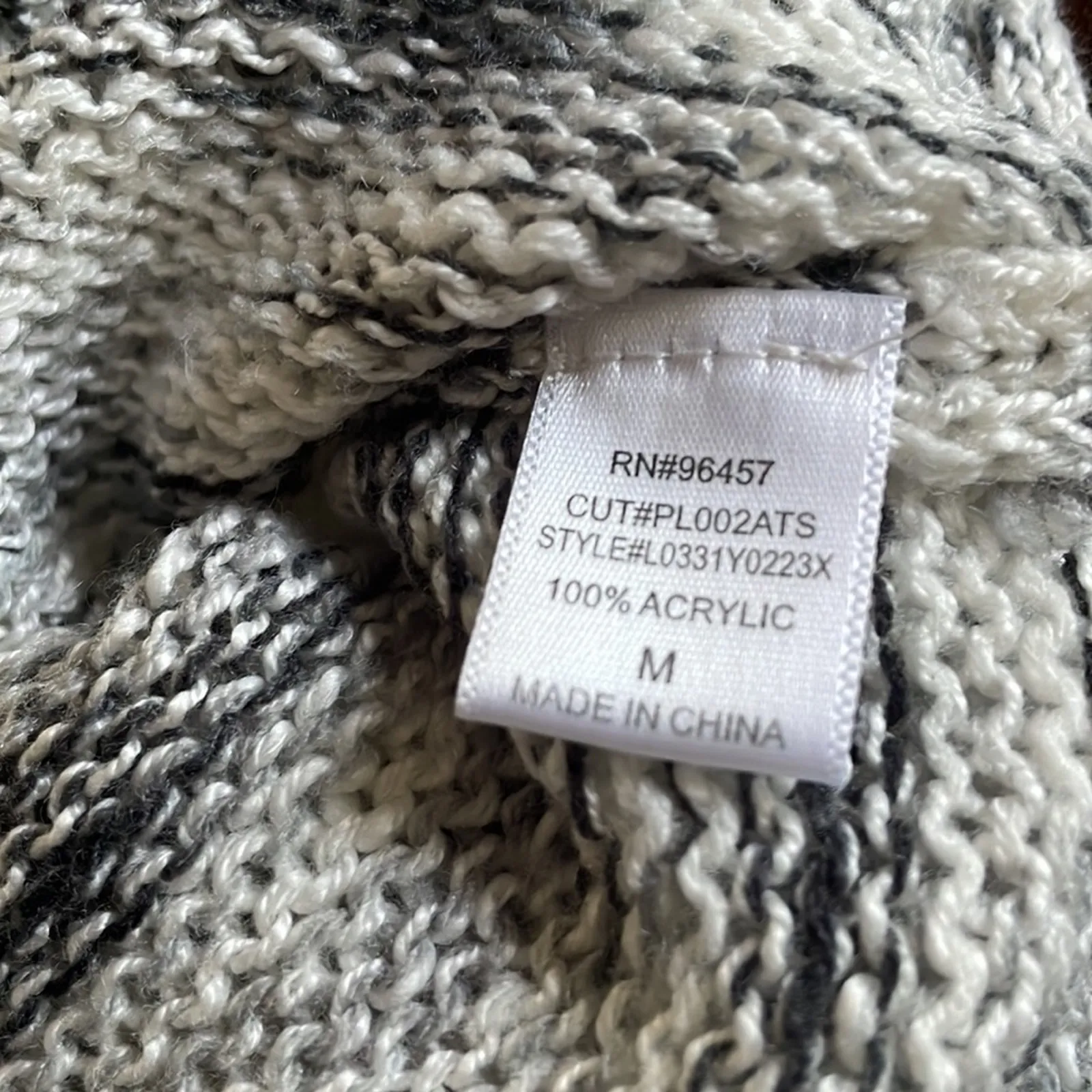 Eyeshadow Gothic Black Cross Gray Sweater Goth Halloween Witchy Graveyard - Image 7