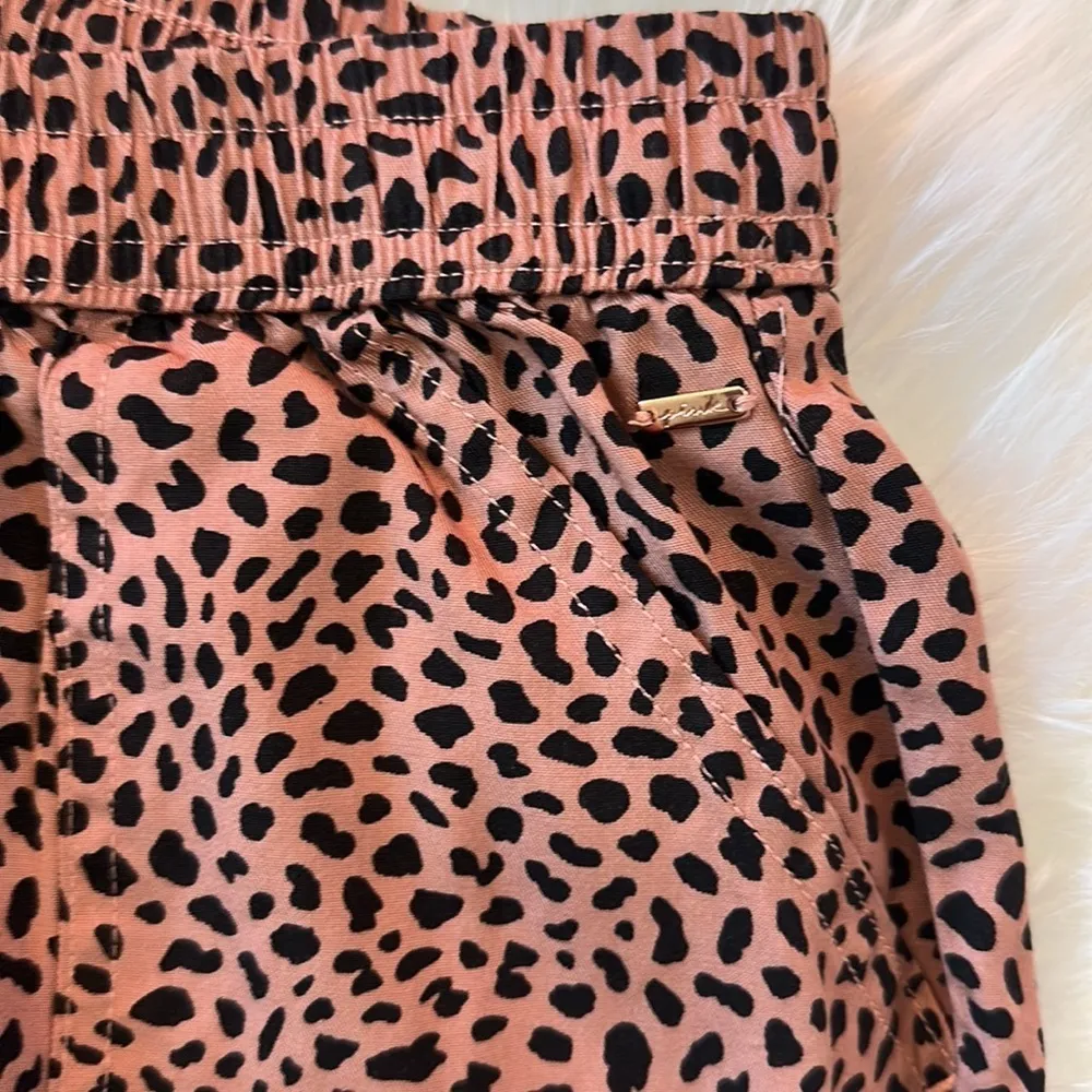 PINK Victoria’s Secret Leopard Cheetah Print Style Joggers with Pockets - Image 3