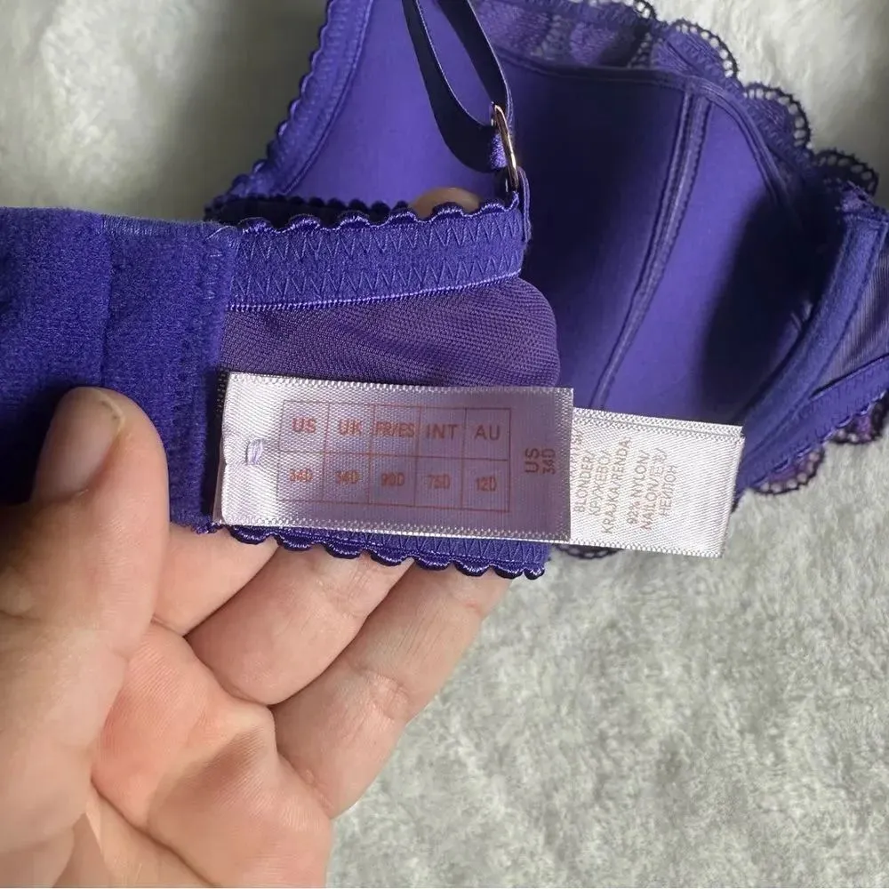 Savage x Fenty Mod on the Moon Fashion Bra Purple Size 34D - Image 7