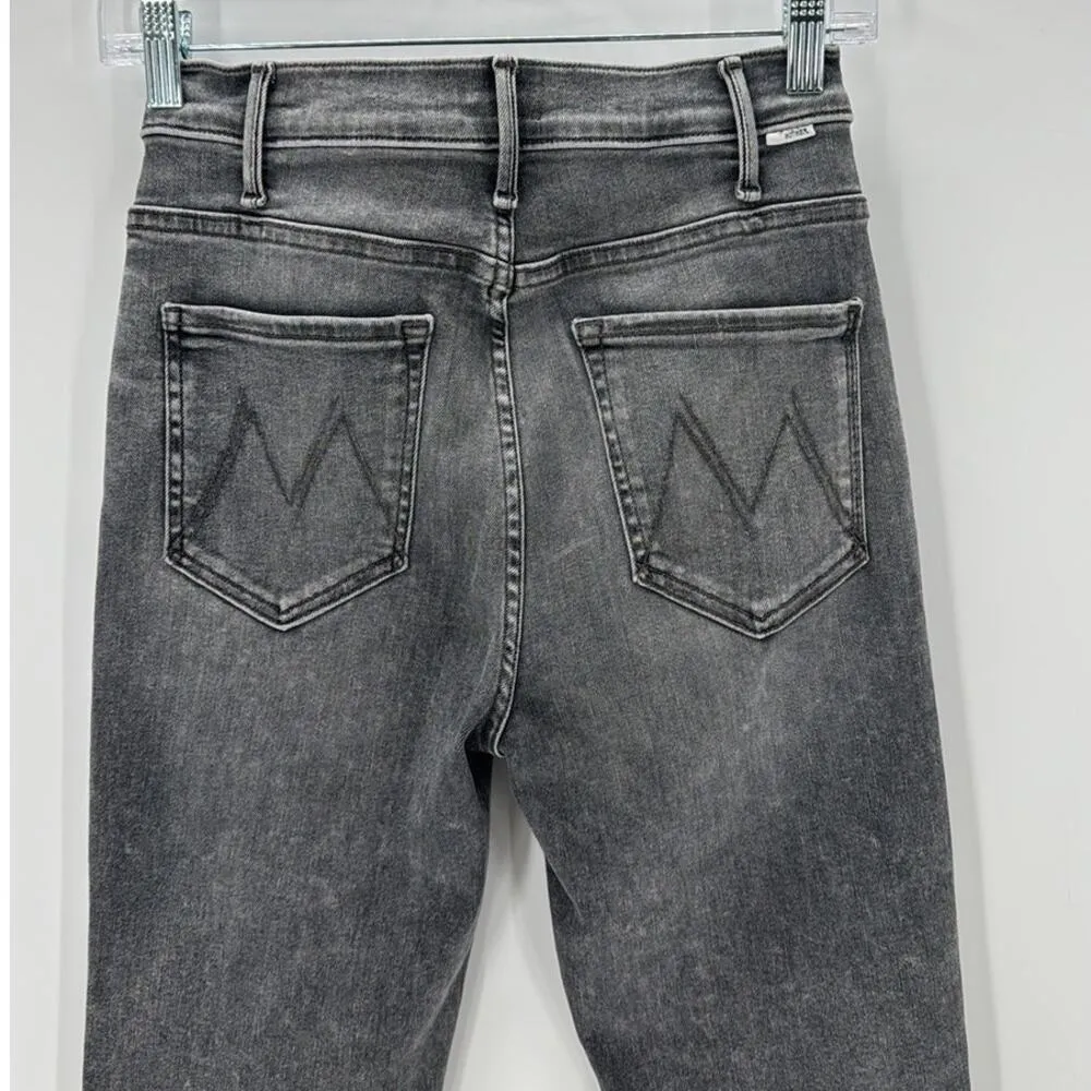 Mother The Hustler High Waist Ankle Bootcut Jeans Northern Lights Gray size 26 - Image 4