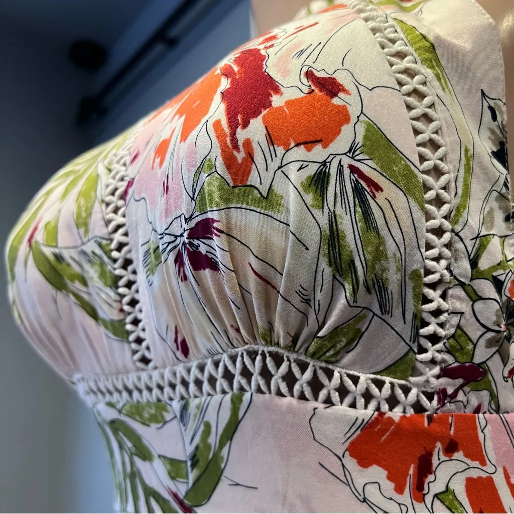 Abel the Label Floral Print bohemian halter style Maxi Dress SIZE S - Image 4