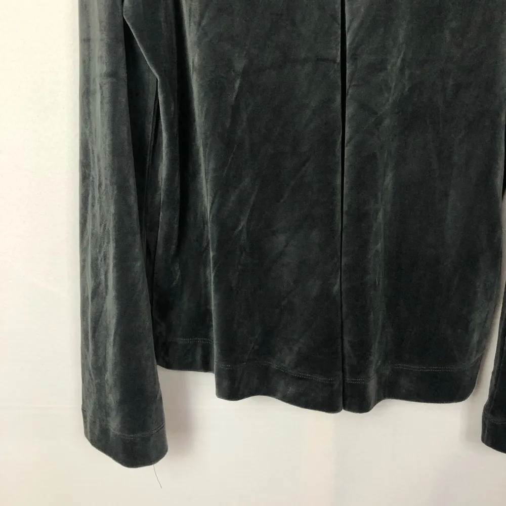 Boutique LaJu Los Angeles Gray Velour Track Suit Pullover Hoodie S - Image 8