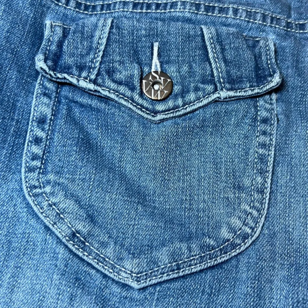 Simply Vera Vera Wang Blue Jeans Womens 14 Denim Straight Leg Casual Everyday - Image 9