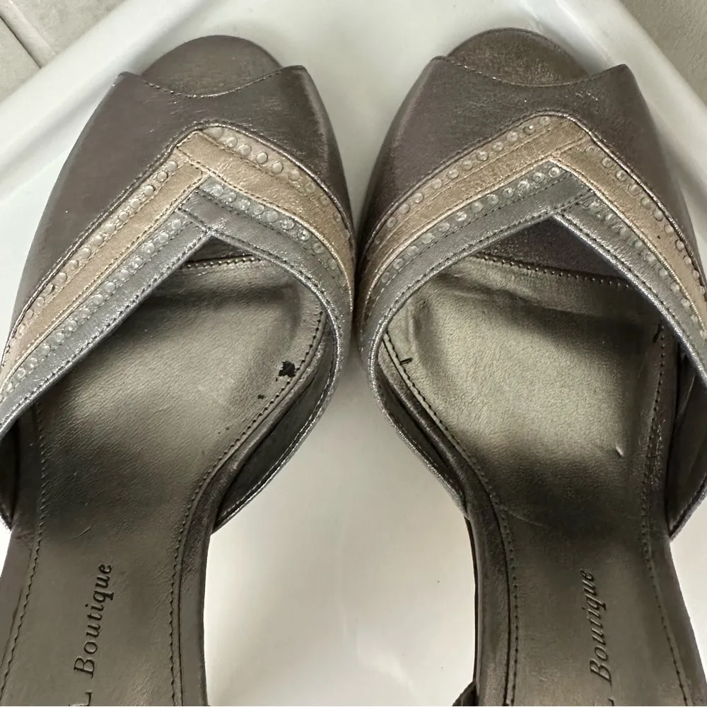 ADRIANA PAPELL Boutique Women’s Metallic Dress Shoes Size 9 - Image 8