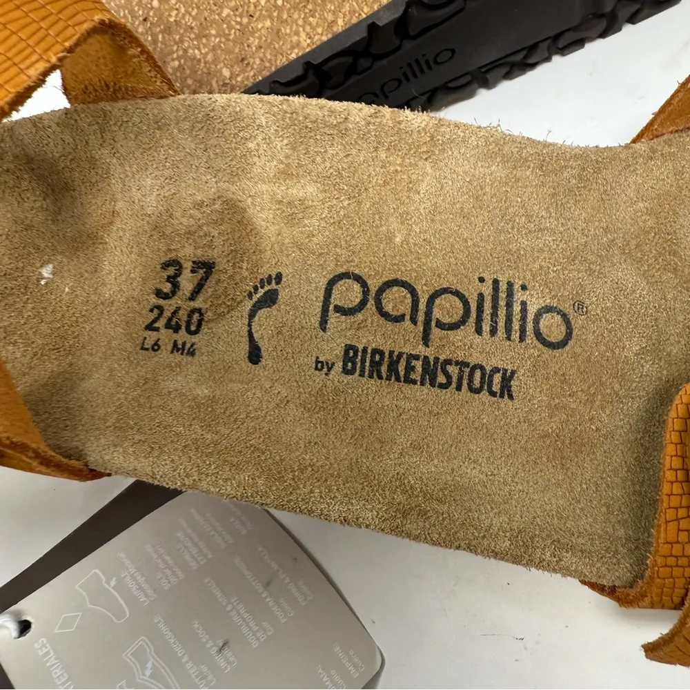 Papillio by Birkenstock Soley Embossed leather Wedge Sandals US 6/EU 37 NWT - Image 9