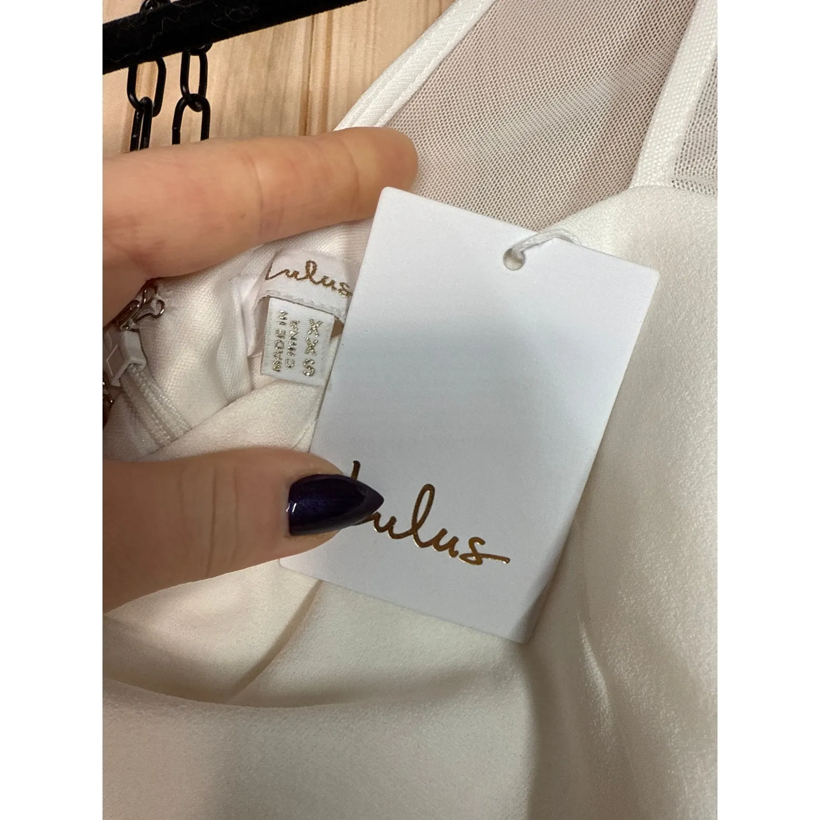 NWT Lulus Lovingly Yours White Mesh Long Sleeve Maxi Dress Wedding Bridal Sz XXS - Image 7