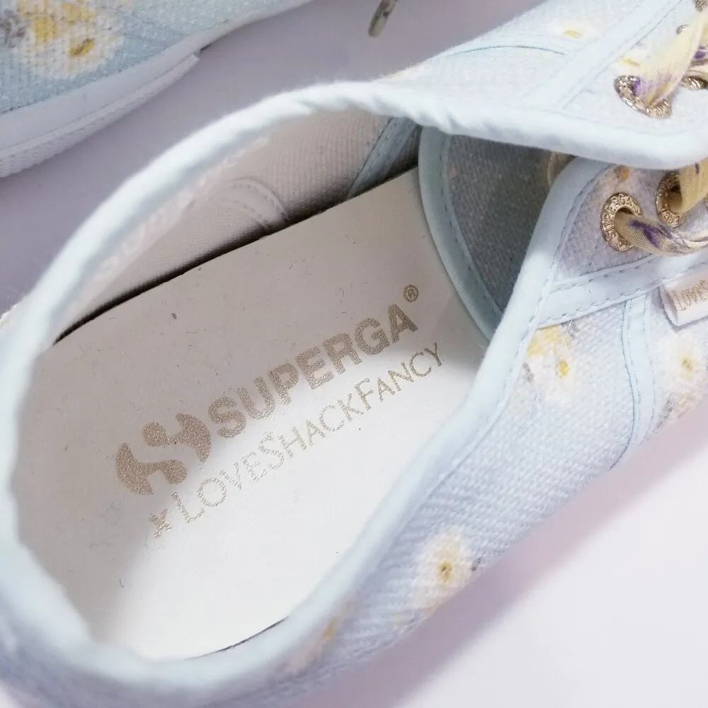 SUPERGA x Love Shank Fancy Blue Bird Floral Low Top Sneakers Size 7 - Image 2