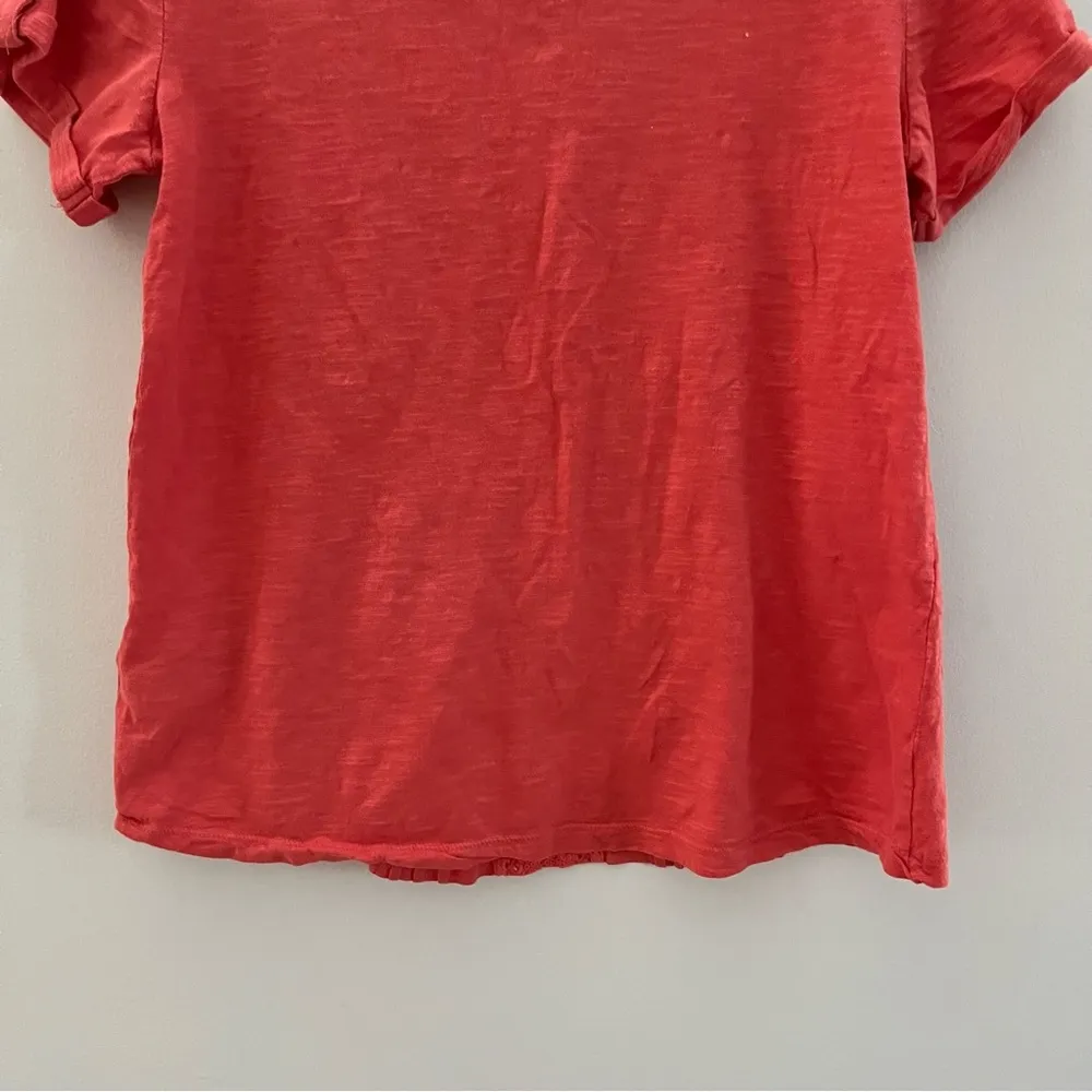 Nicole Miller Cotton Embroidered Short Sleeve Top. Size Medium - Image 10