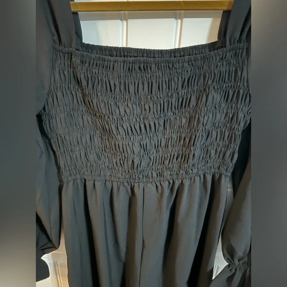 Black Ruffled Sleeve Jumpsuit - Image 5