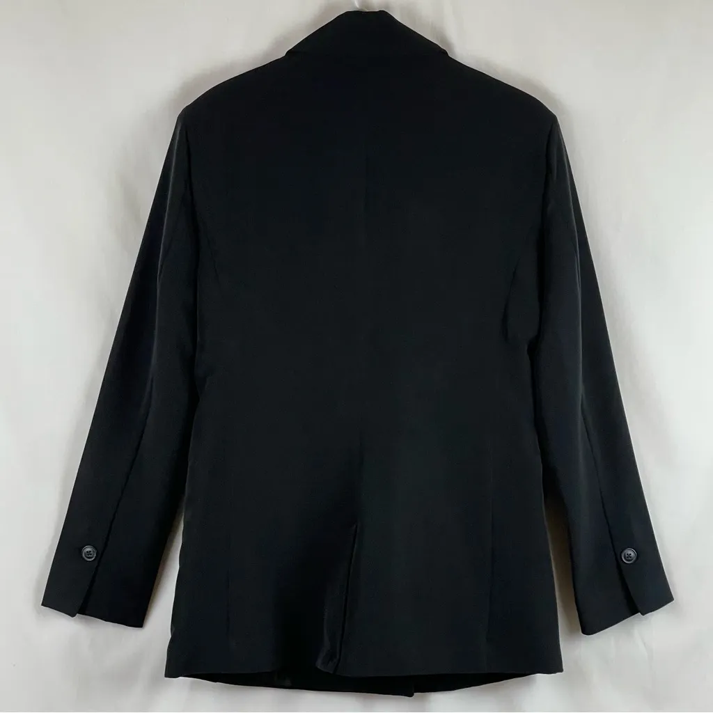 JustFab Black Double Breasted Blazer Size L - Image 4