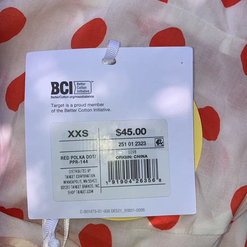 Rixo For Target Dress XXS Polka Dot Puff Sleeve Wrap Mini Dress Ruffle NWT - Image 4