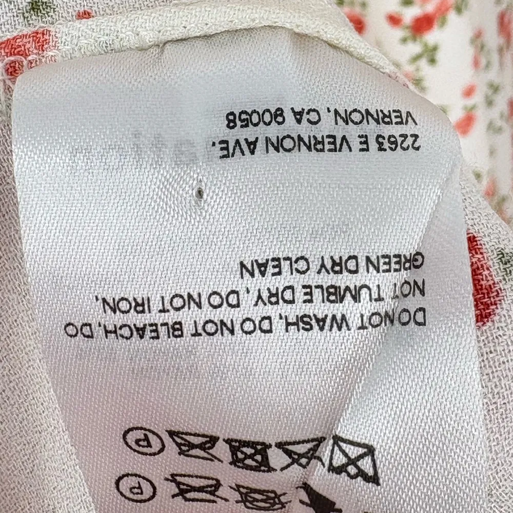 Reformation Women's Sloane Floral Midi Slip Dress | Sz Medium | Tosca Cream - Image 15