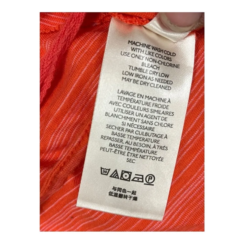 Free People Turn It Up Bohemian High Low Tank Top Women XS Scarlet‎ Orange NWOT - Image 7