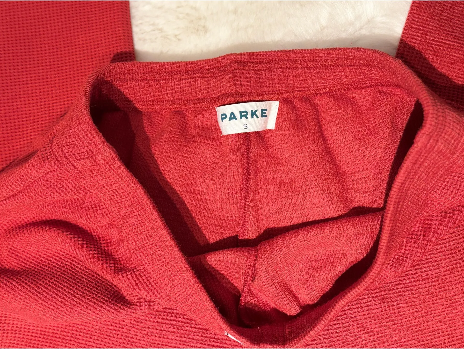 PARKE Holiday Waffle T-Shirt & Pants Set – Small – Special Edition – NWOT - Image 5