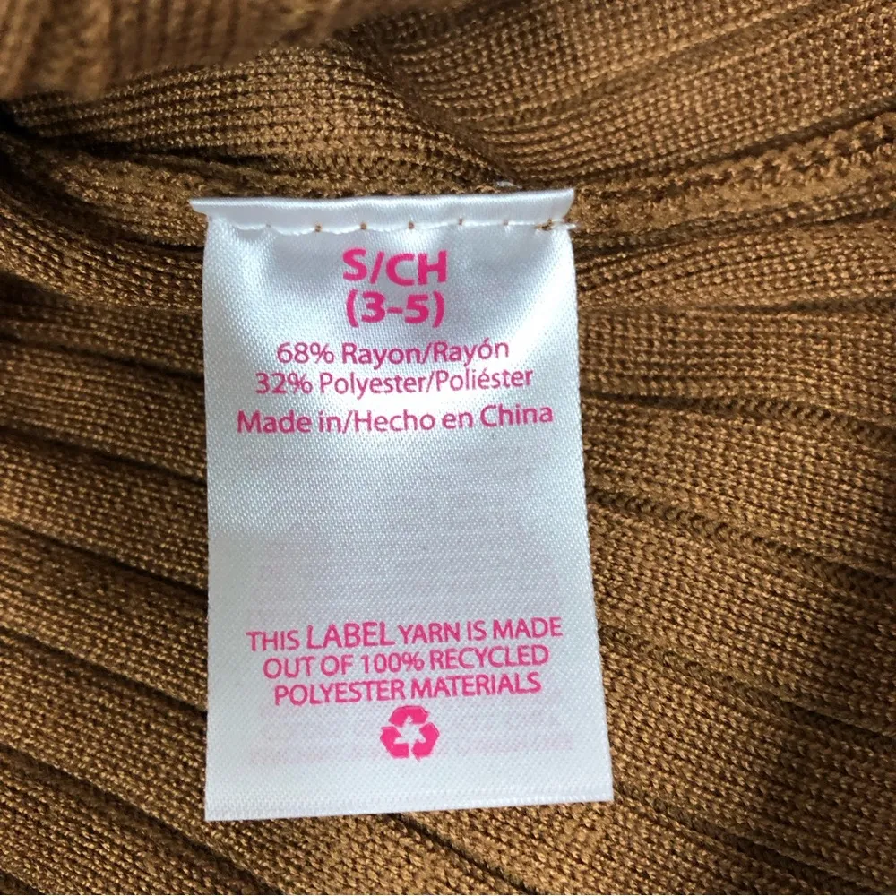 No boundaries junior size s 3-5 brown ribbed crop top - Image 5