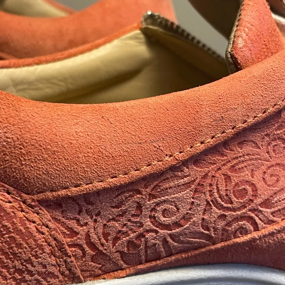 Fidelio Hallux Haley Womens Shoes Lace/zip up Suede Leather US 8.5 UK6 Red/Orang Red - Image 15