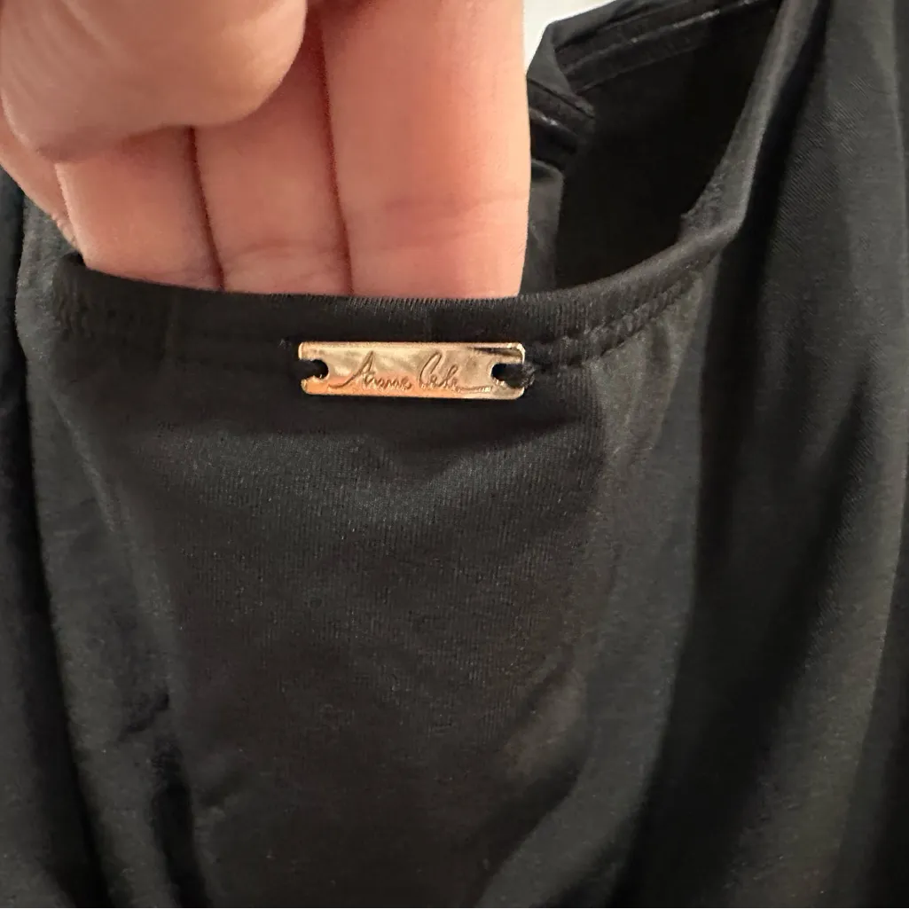 Anne Cole Black One Piece Shirred Ruched Halter Swimsuit US 12 - Image 6