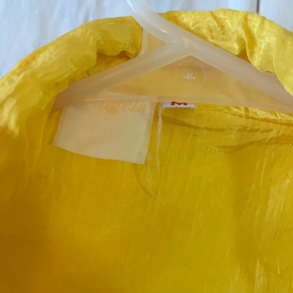 Yellow and Pink Women's Jacket windbreaker Size M - Image 2