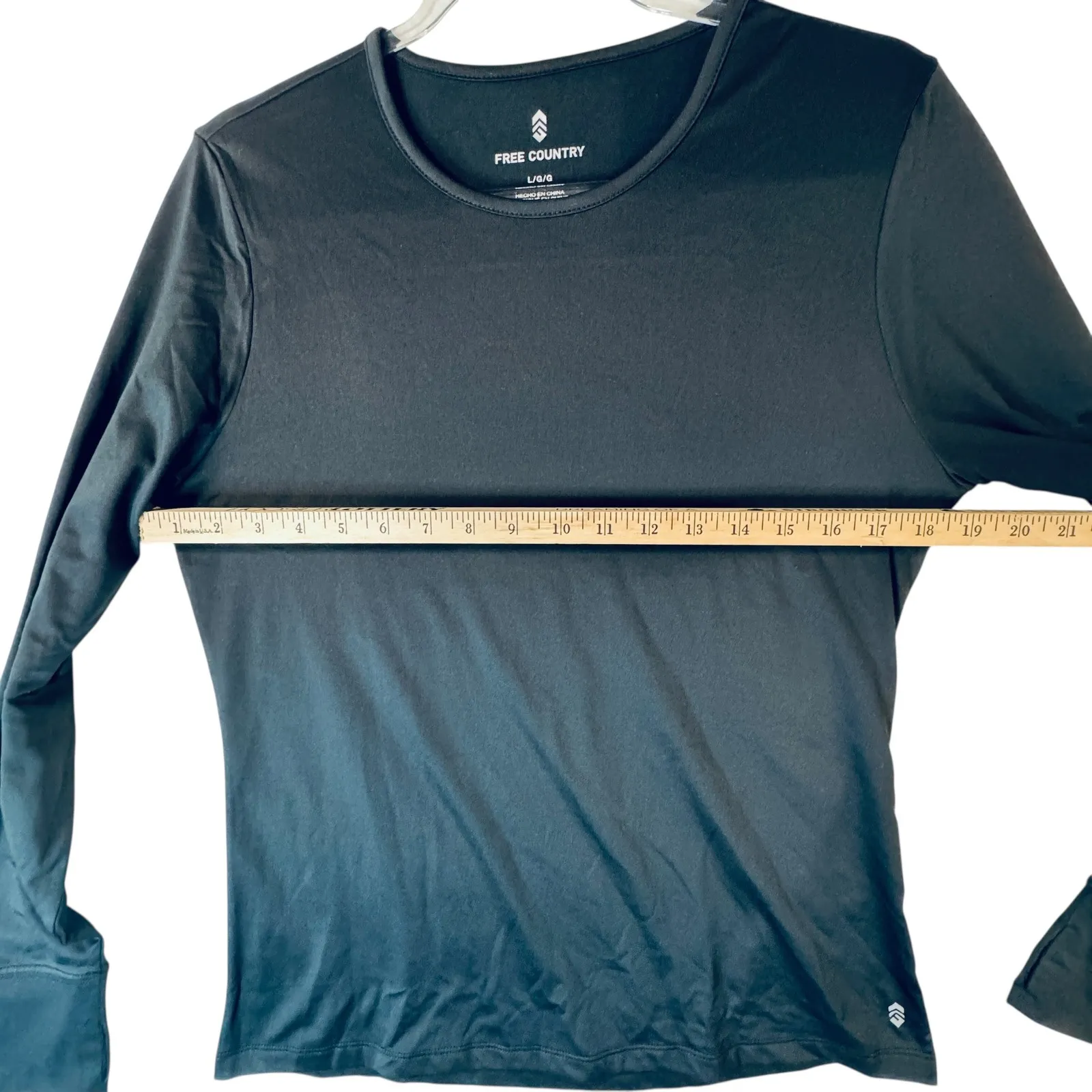 Free Country Women's Black‎ L/S Tops Lot 2 L Base Layer Athleisure Minimalist - Image 8