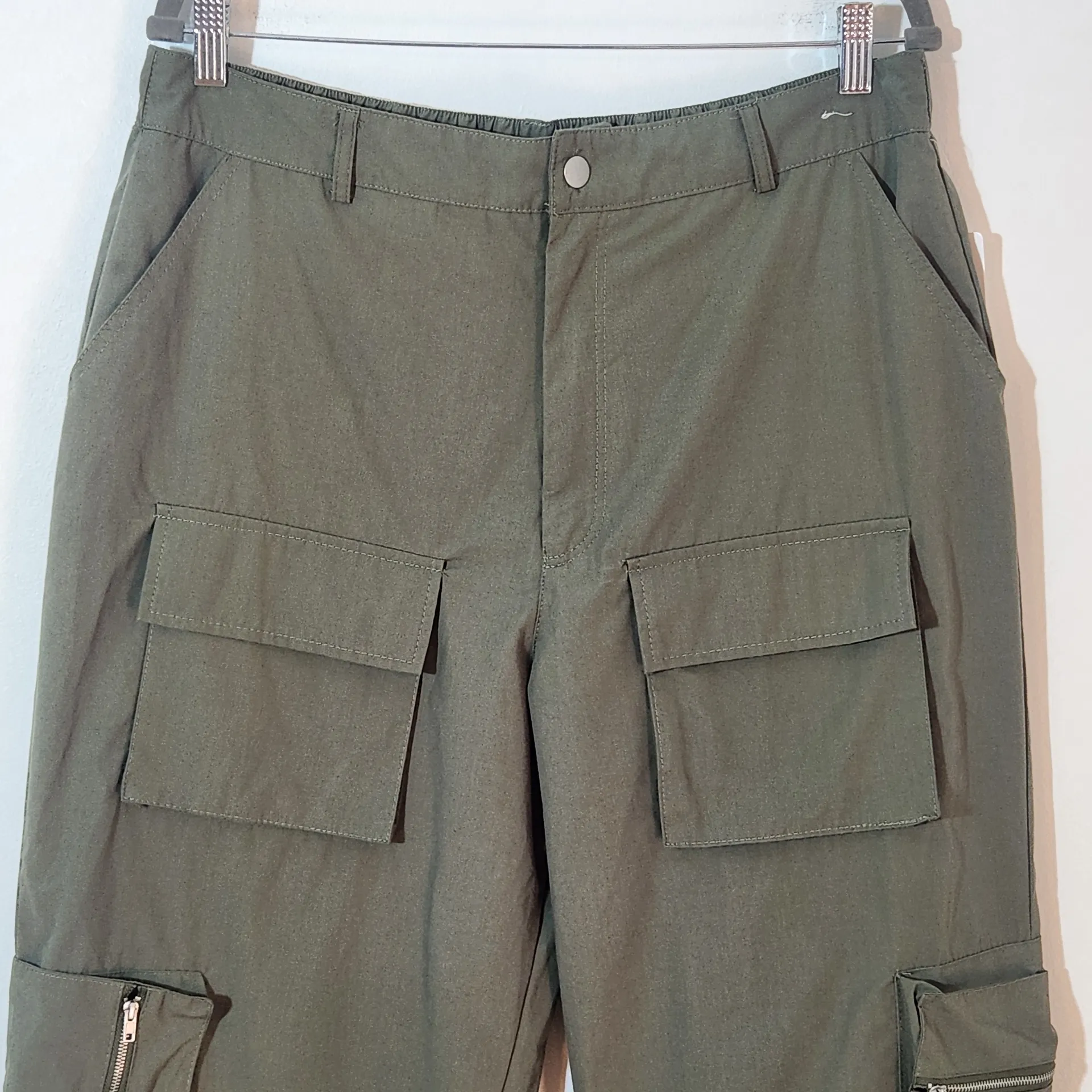 Faded Rose Essentials Olive Green Cargo Jogger Pants NWT Size XL - Image 3