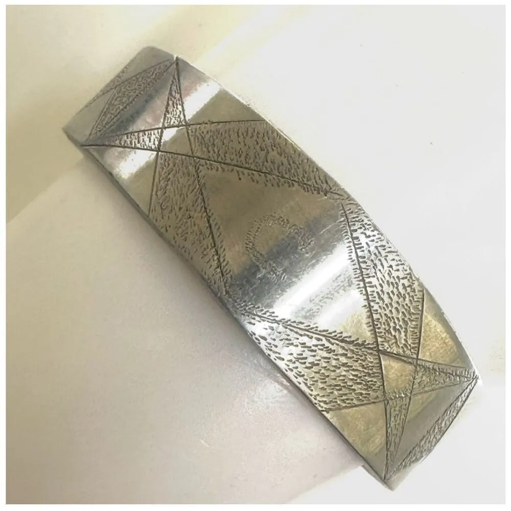 C Monogram silver tone cuff bracelet - Image 3