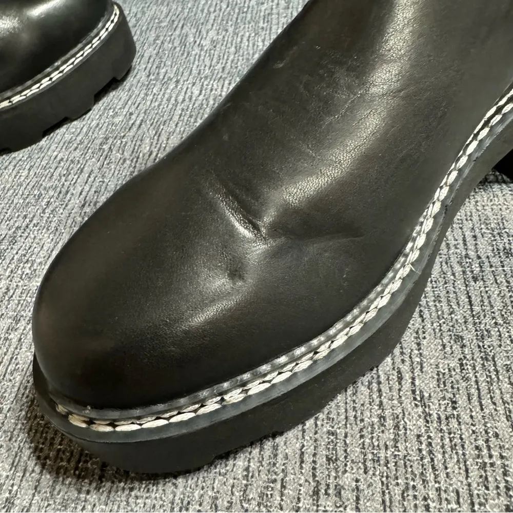 Calvin Klein Women’s Anissa Lug Sole Block Heel Cozy Faux Fur Chelsea Booties - Image 16