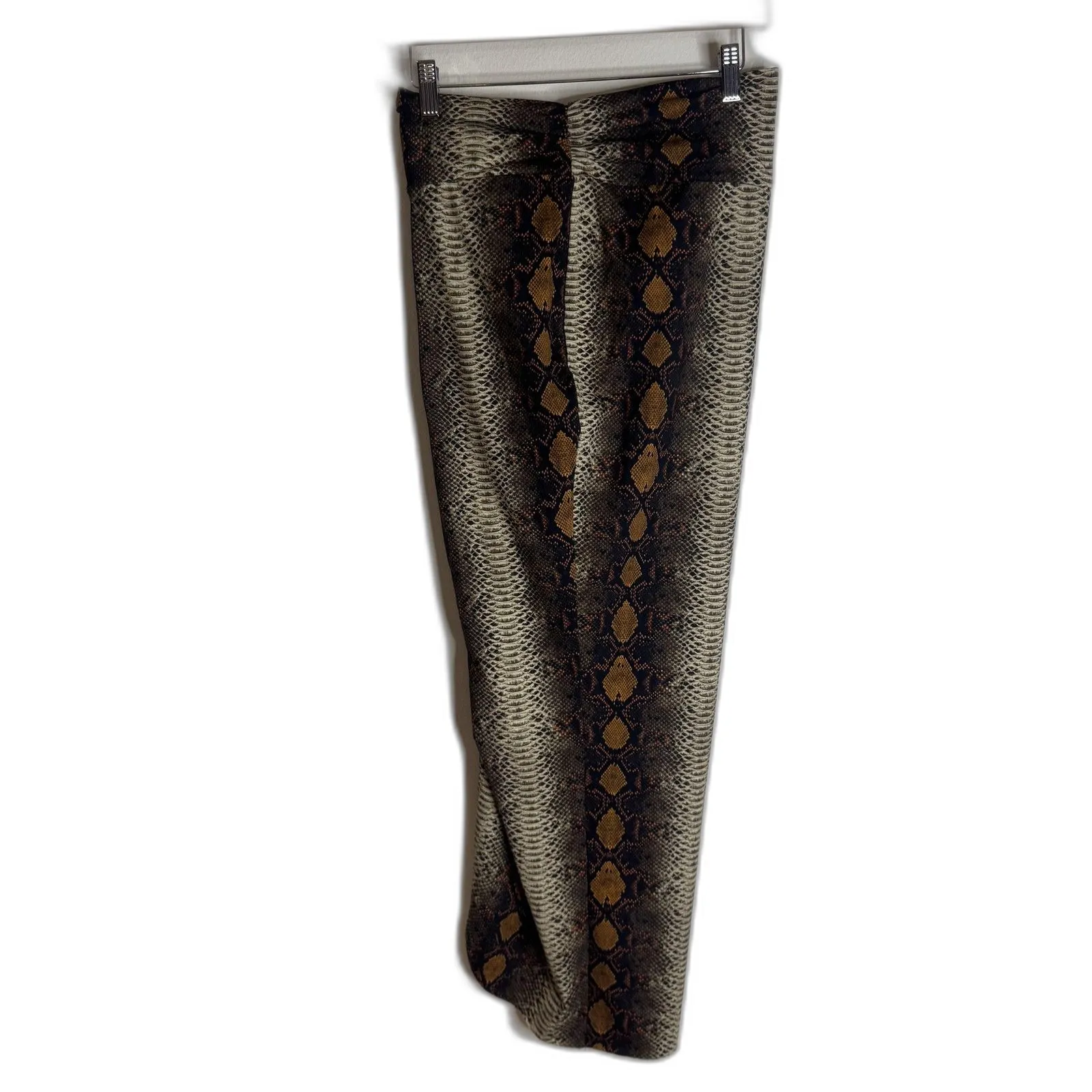 Skims coverup Skirt Womens Small Brown Snake Print Wrap High Waist Midi Stretch - Image 5