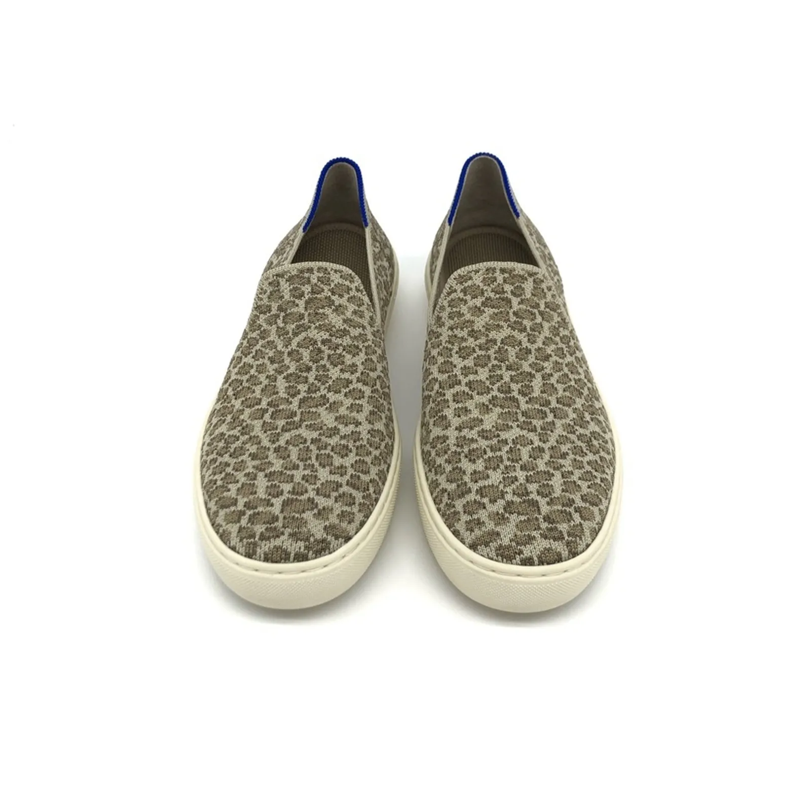 ROTHY’S The Sneaker Slip On Animal Print Pebble Spot Tan 8 - Image 3