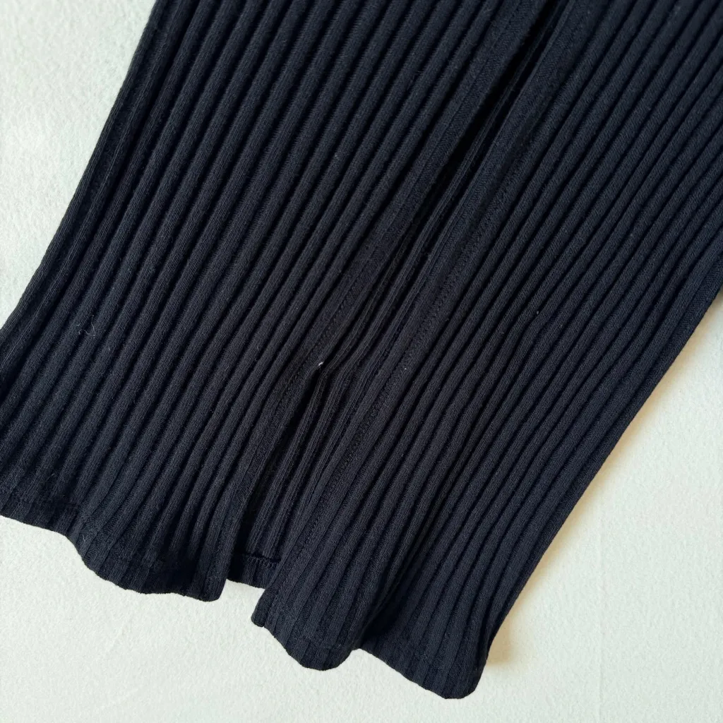 New Project Social T Love Like This Sweater Rib Maxi Skirt Black - Image 9