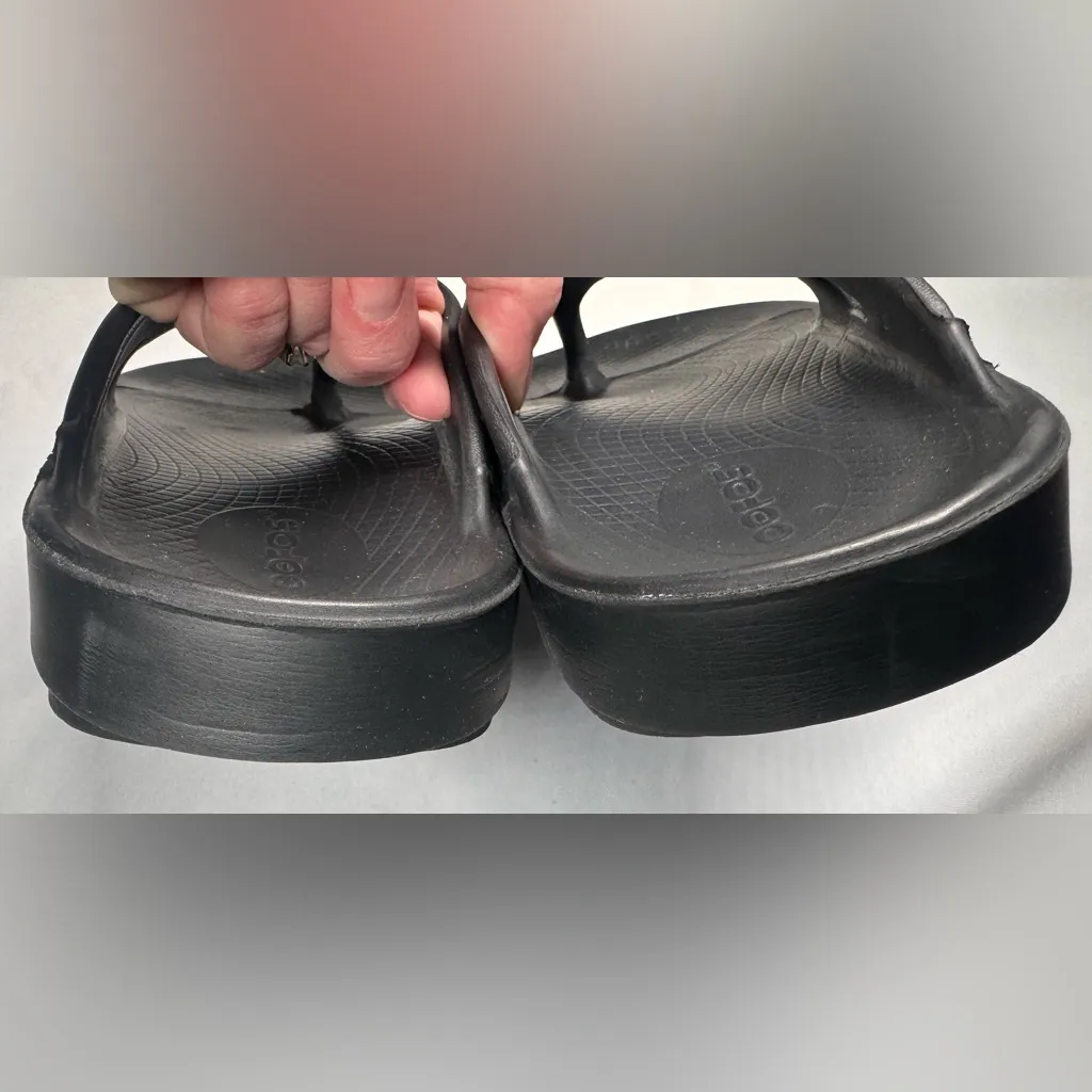 OOFOS OOriginal Recovery Flip Flops | Black | Men’s 5 / Women’s 7 (EU 38) - Image 7