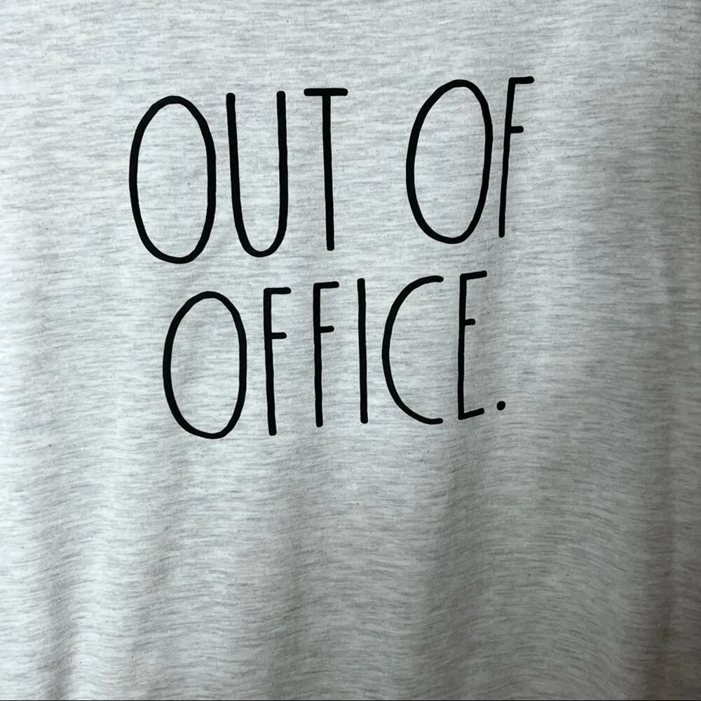 Rae Dunn Women’s Out of Office Short Sleeve Graphic Tee Sz S - Image 3