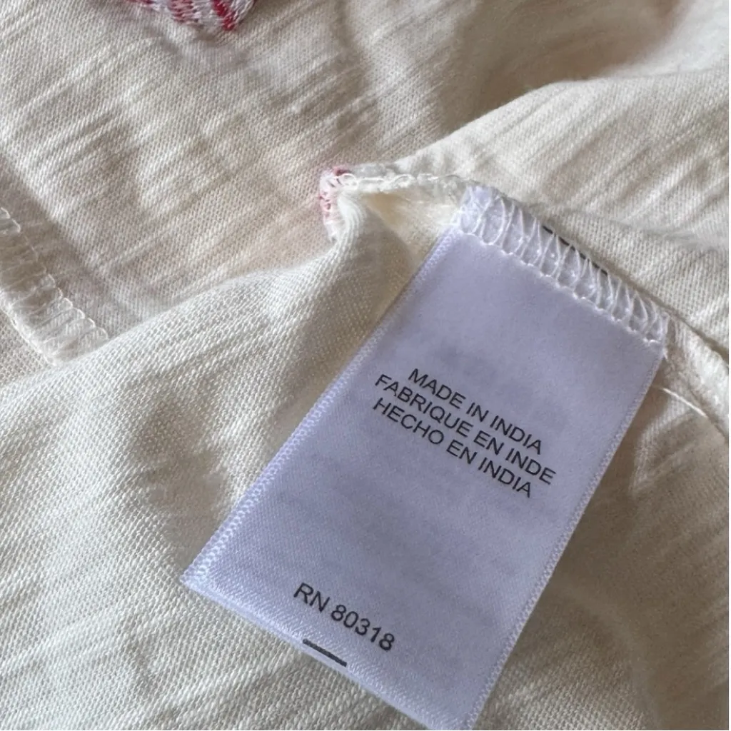 Lucky Brand  Heart Print Women's Short Sleeve Crewneck Top Sz S NWT - Image 5