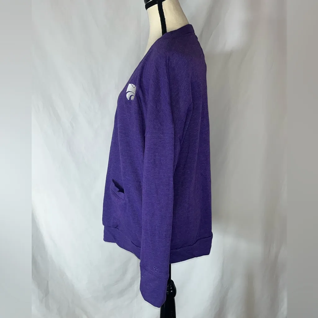 Colosseum  Kansas State Wildcats Women's Large Cardigan  w/Powercat - Image 4