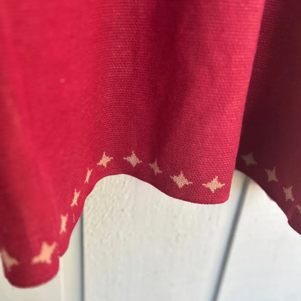 Badgley Mischka burgundy lotus paisley double knit jacquard cardigan size M - Image 9