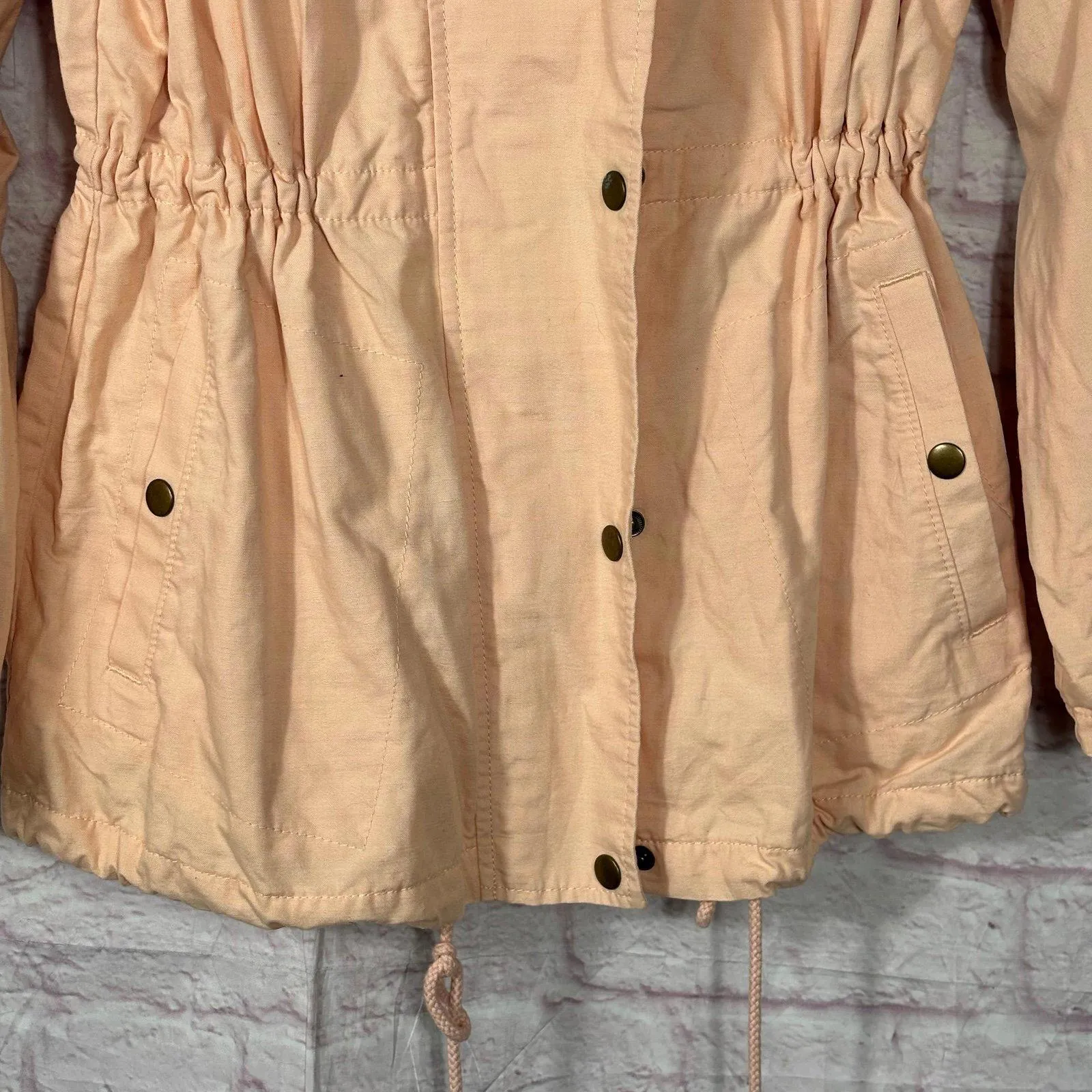Loft  Women's Medium Peach Lightweight Utility Jacket - Image 2