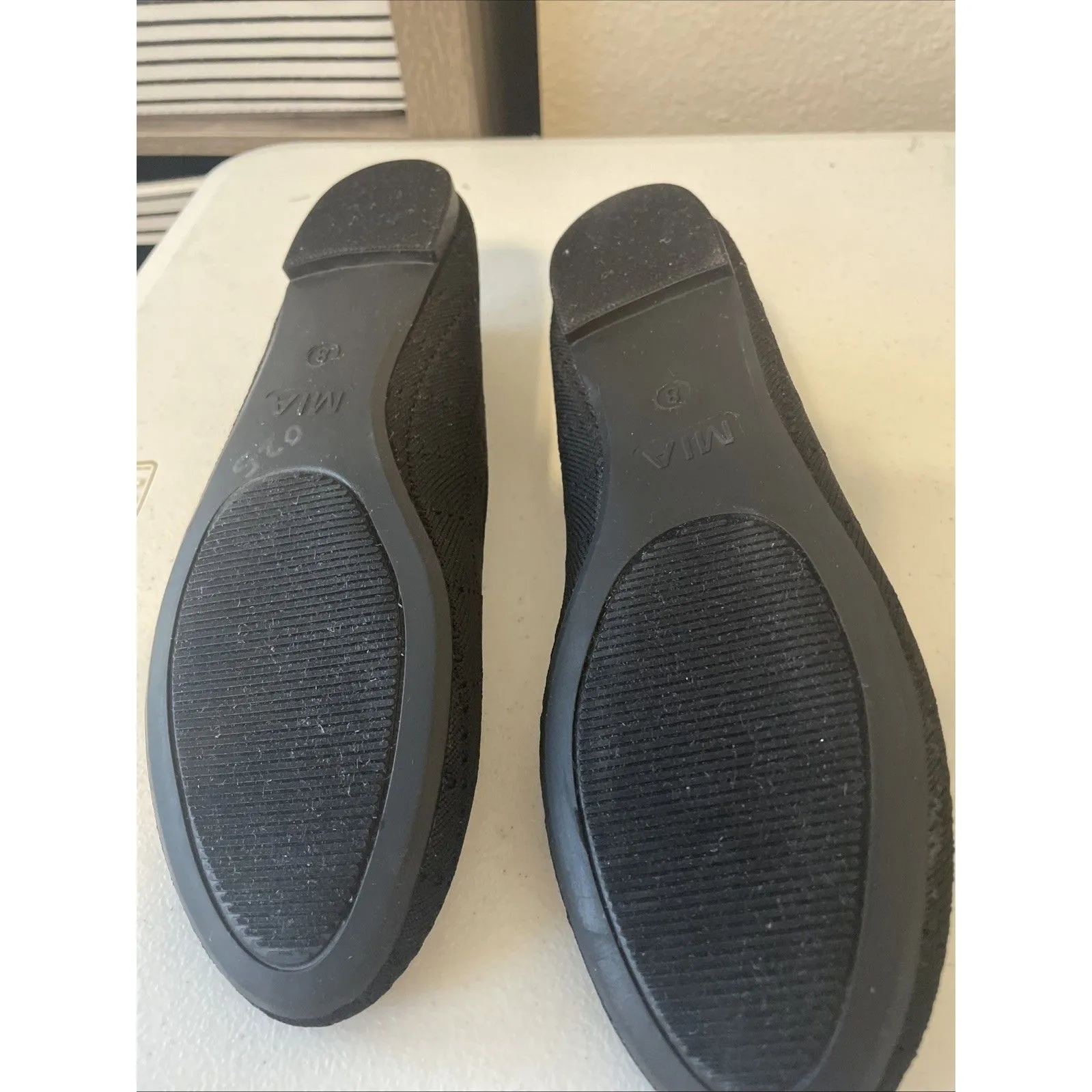 Mia Evanna Black Crochet Round Toe Flats Cushioned Comfort Women’s Size 8M - Image 10