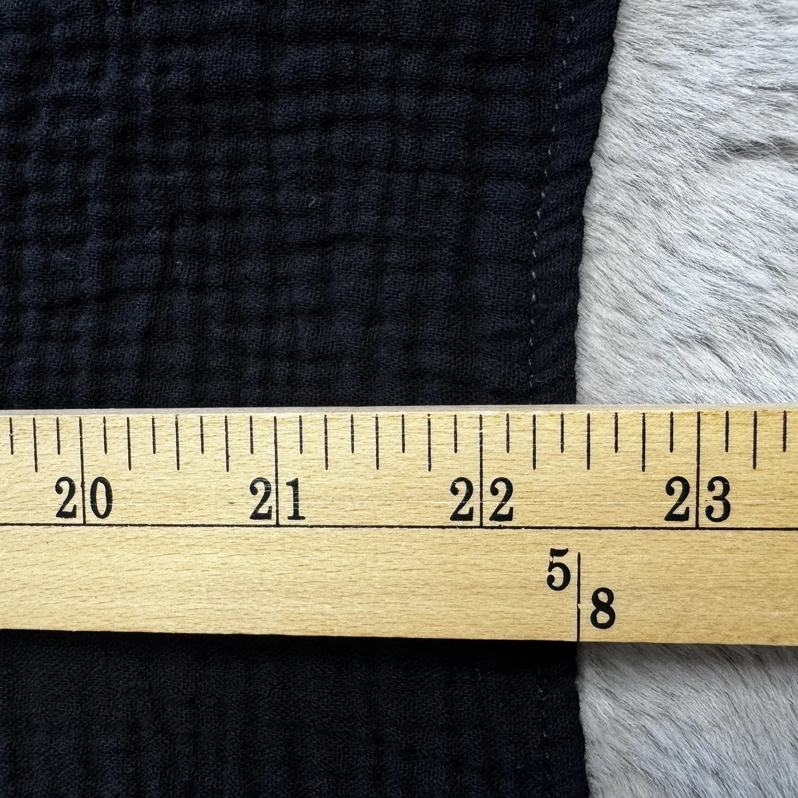 Natalie Busby Top Womens Medium Gauze Organic Cotton Black V Neck Popover - Image 8