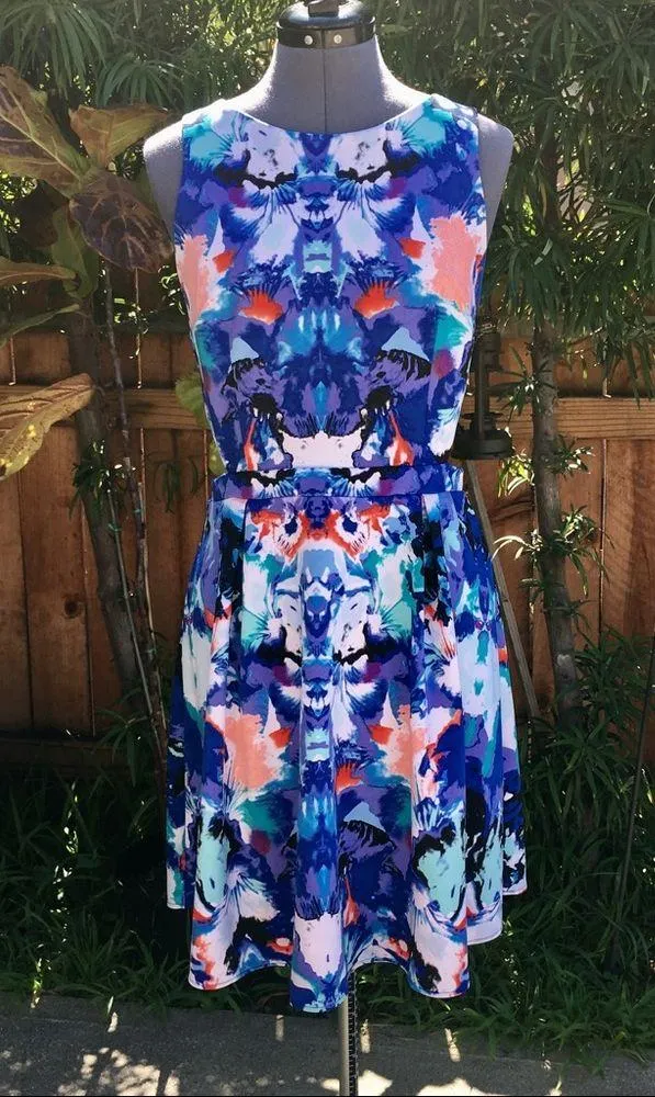 Nicole by Nicole Miller blue floral dress (8) - Image 6