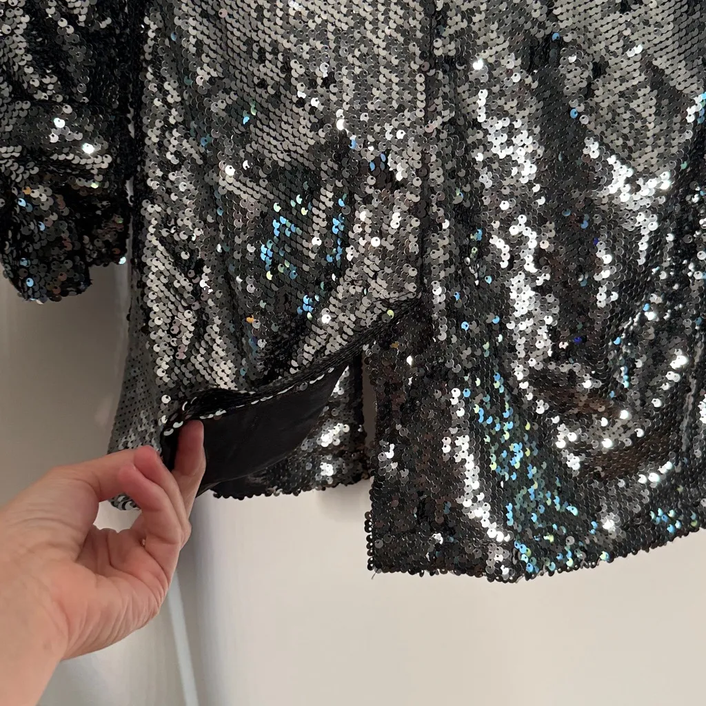 TCEC Black‎ Sequin Jacket NEW - Size Small - Image 6