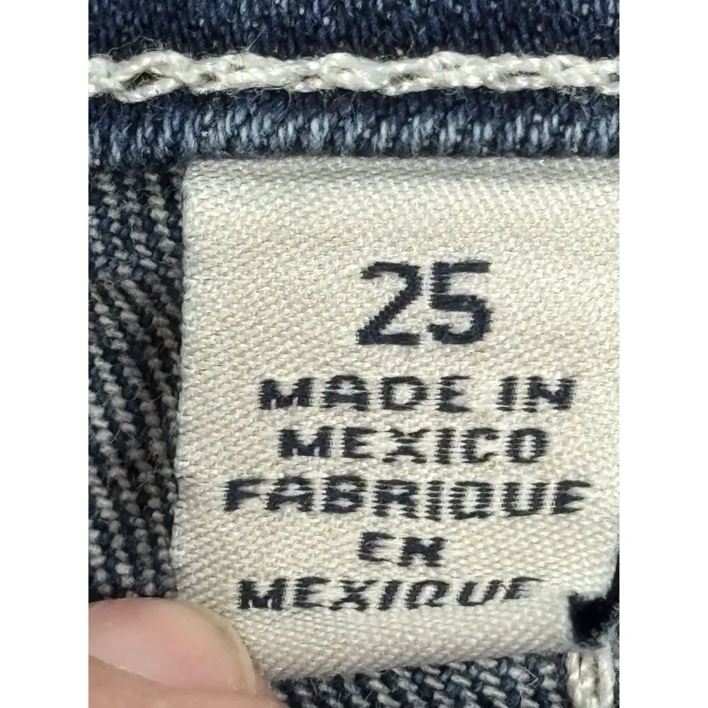 True Religion Women's Basic Rolled Capri Jeans Size 25 - Image 3